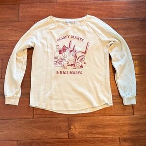 Boat House Apparel Size S Bloody Marys & Hail Marys Sweatshirt